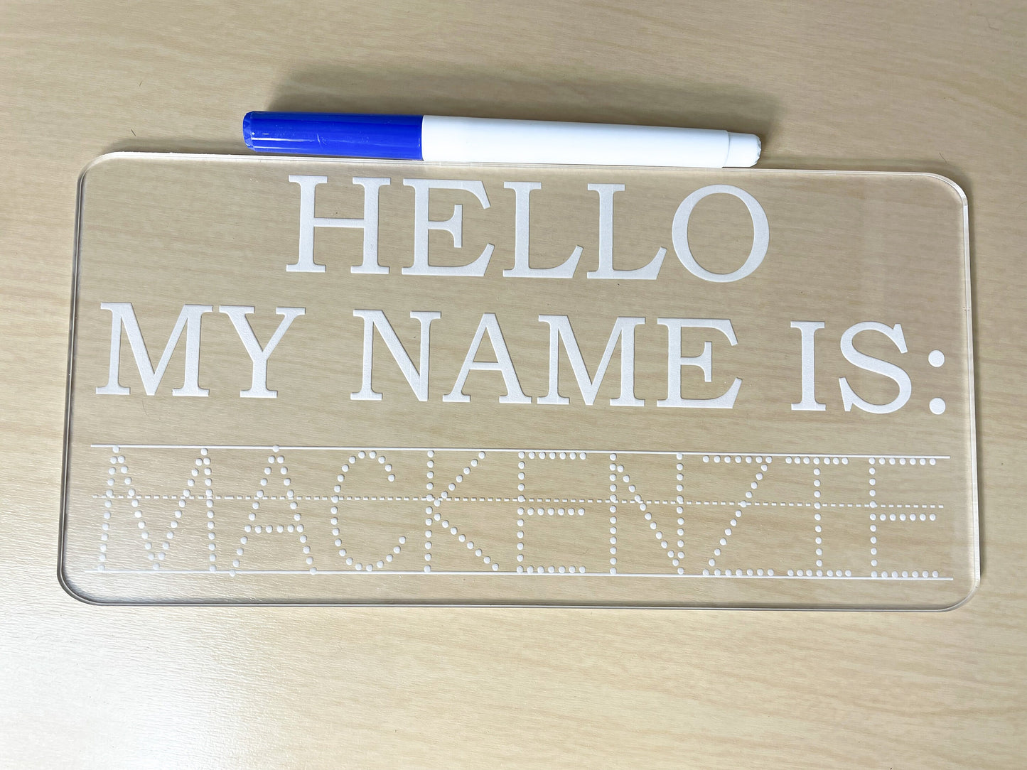 Name Tracing Practice Board, Dry Erase School Tool, Name Learning Board