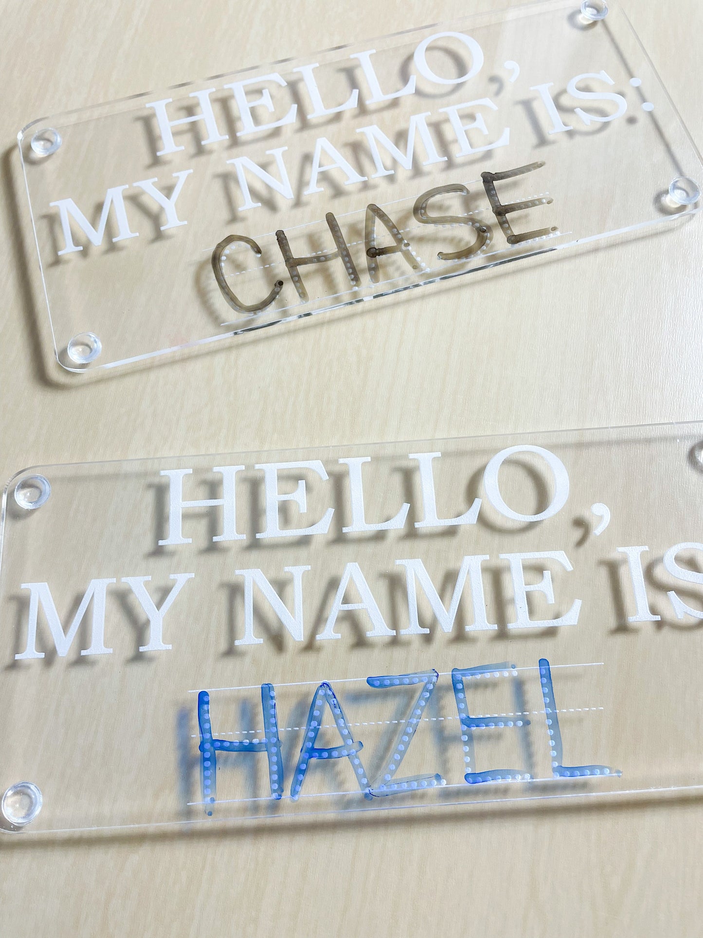 Name Tracing Practice Board, Dry Erase School Tool, Name Learning Board