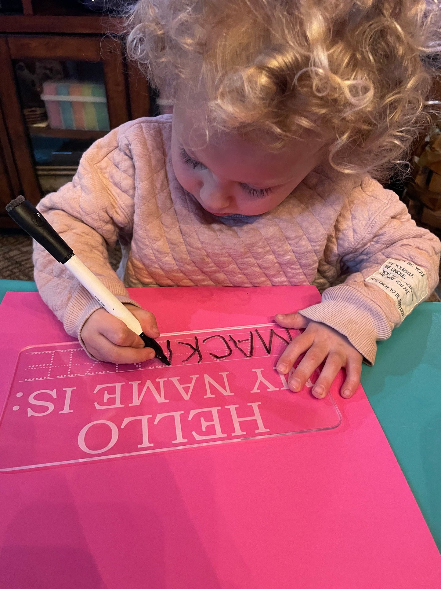 Name Tracing Practice Board, Dry Erase School Tool, Name Learning Board