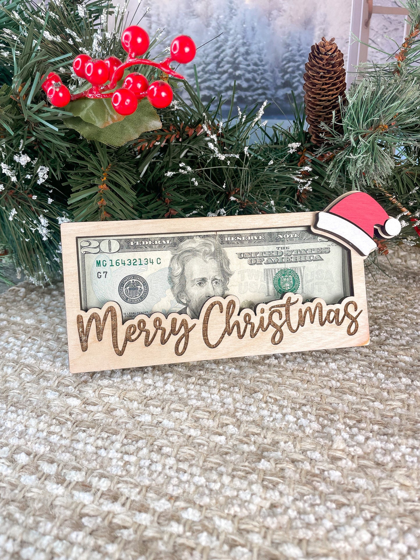 Christmas Money Cash Gift Card Holder
