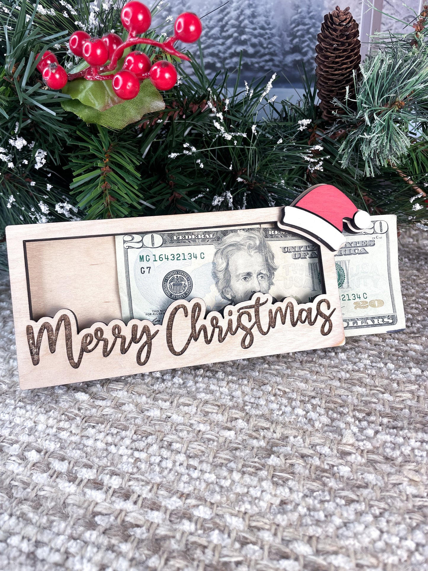 Christmas Money Cash Gift Card Holder