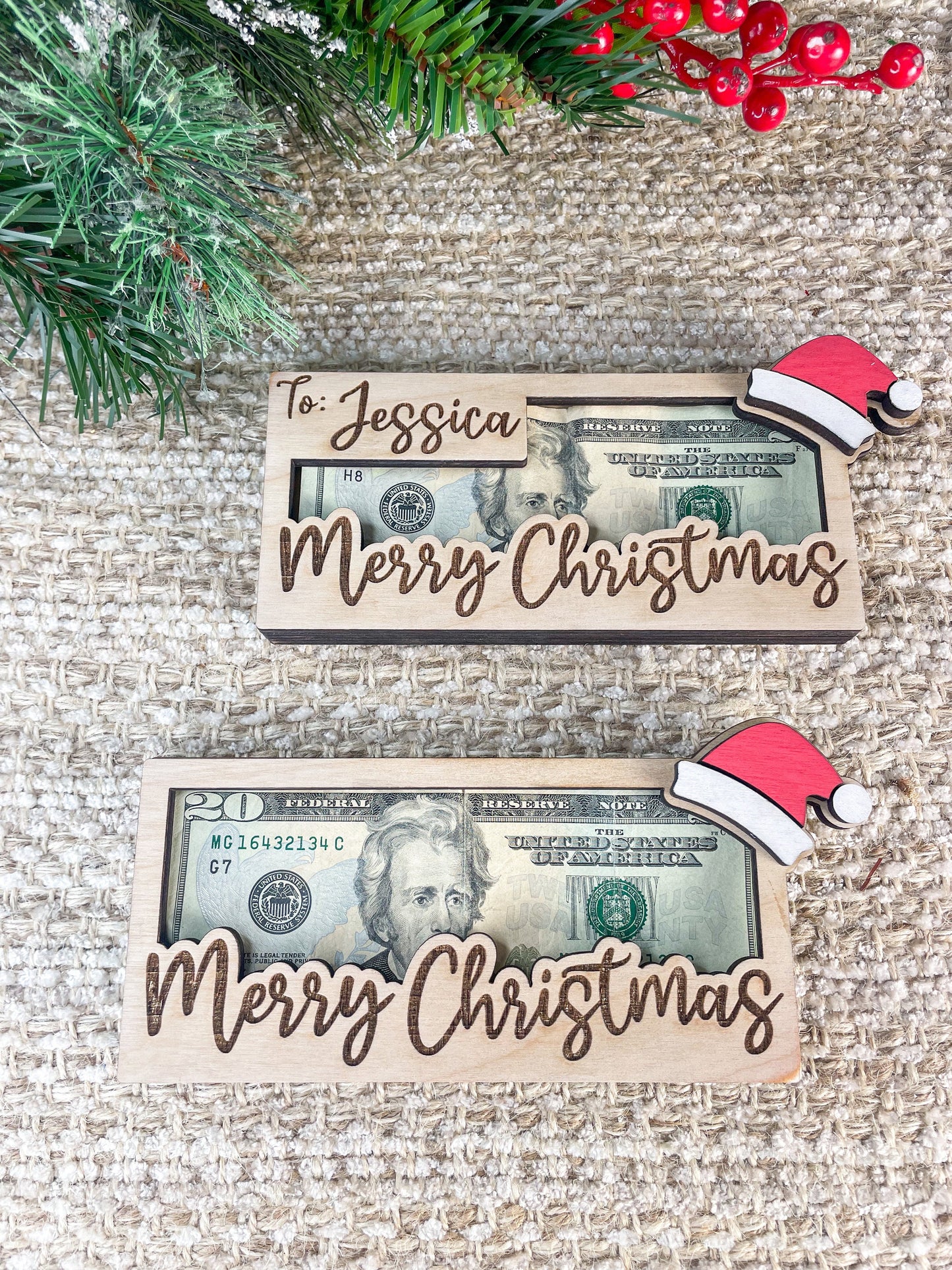 Christmas Money Cash Gift Card Holder