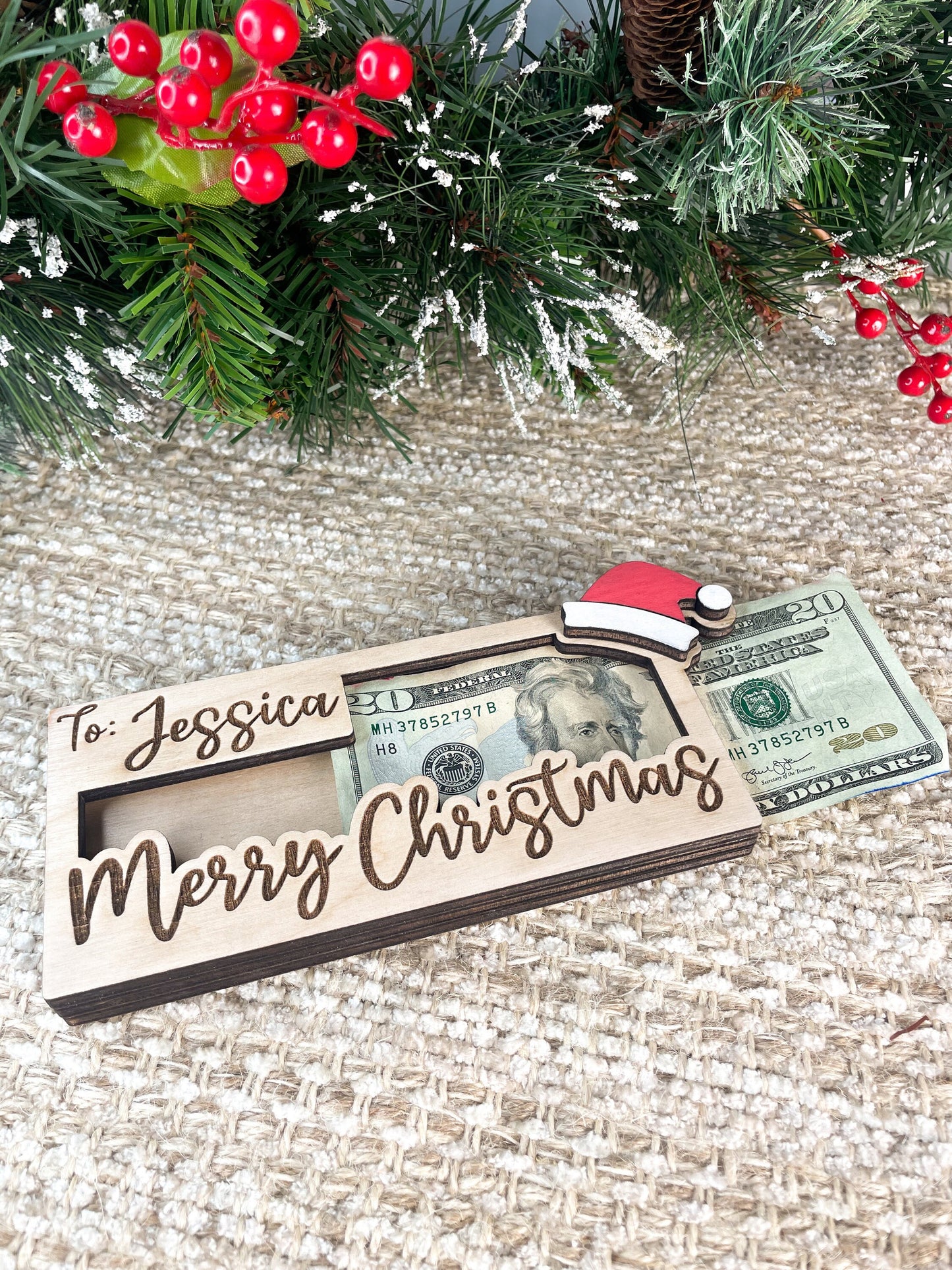 Christmas Money Cash Gift Card Holder