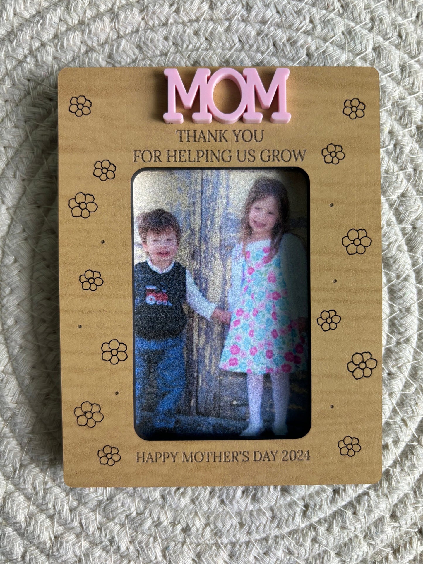 Refrigerator Mother’s Day Photo Magnet, Mother’s Day Gift, Photo Frame, Gift for Mom, Gift for Grandma, Mother’s Day Picture Frame