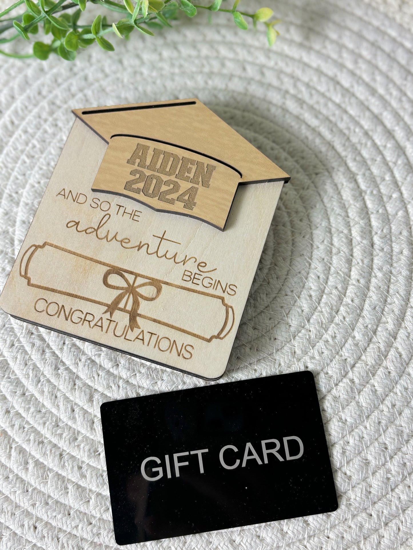 Graduation Money Gift Holder | High School Grad Money Gift Card Holder | Wooden Money Gift Box | Gift Card for Graduate | Graduation Gift