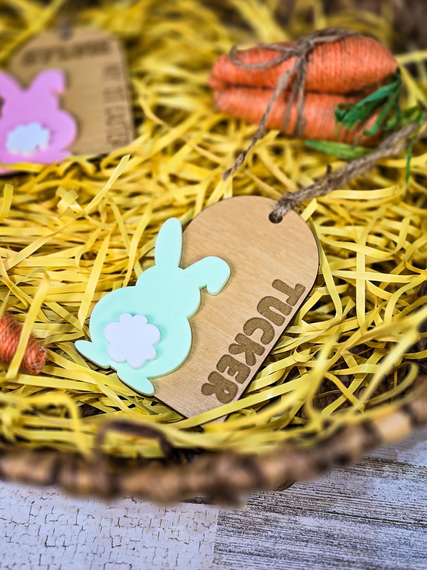 Easter Name Tag for Easter Basket, Name Tag for Basket, Easter Gift Tag, Bunny Name Tag, Spring Tag, Easter Gift Basket Tag for Kids