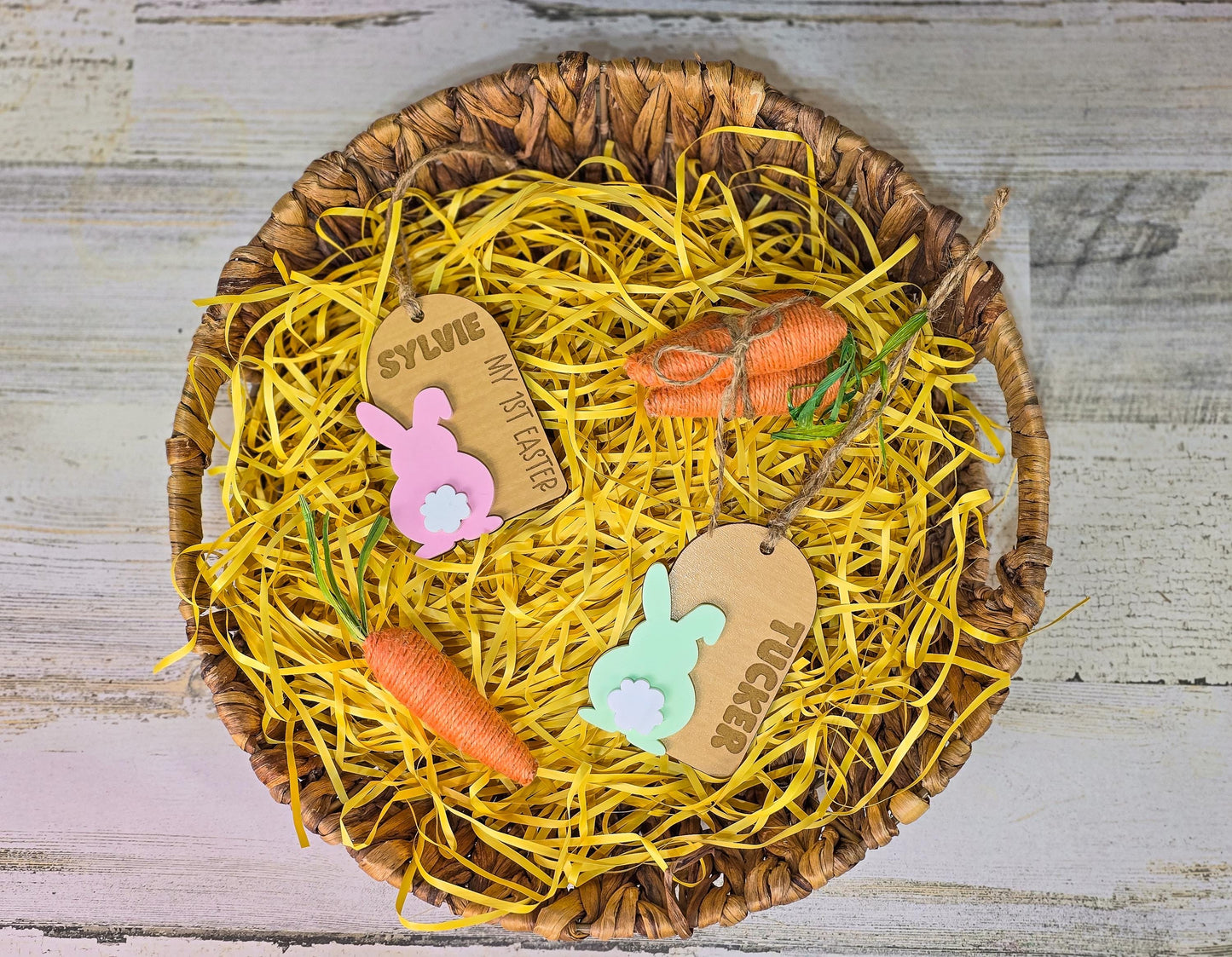 Easter Name Tag for Easter Basket, Name Tag for Basket, Easter Gift Tag, Bunny Name Tag, Spring Tag, Easter Gift Basket Tag for Kids