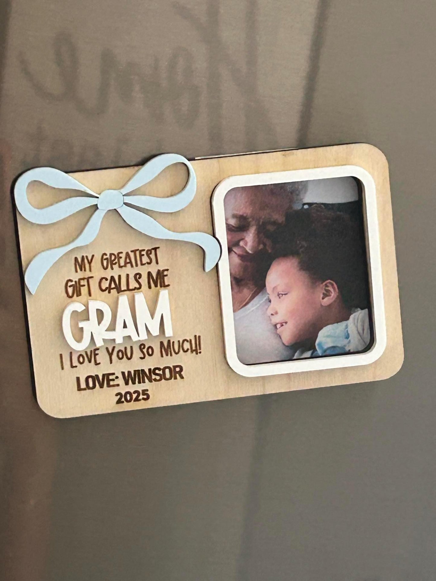 Mother’s Day Photo Magnet, Mother’s Day Gift, Picture Frame for Mom, Gift for Mom, Gift for Grandma, Magnet Picture Frame, Kids Photo Holder