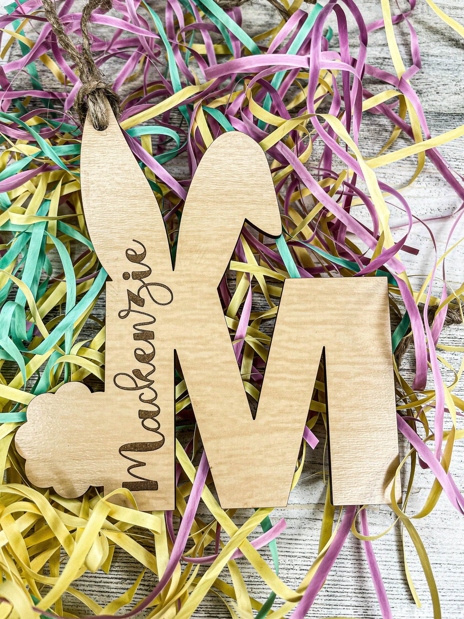 Easter Tag for Easter Basket, Easter Name Tag, Name Tag for Easter, Initial Easter Name Tag, Gift Tag for Easter