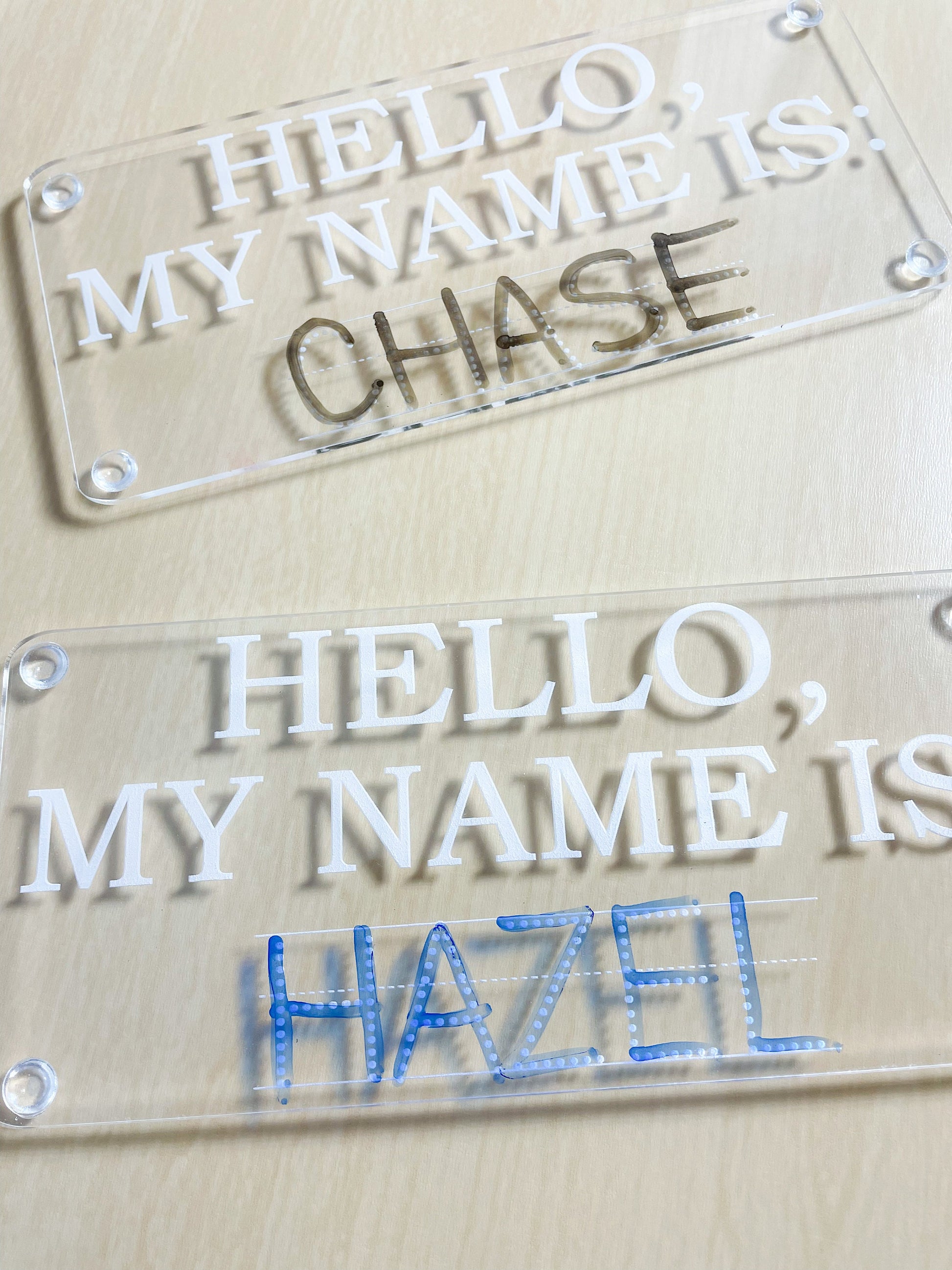 Name Tracing Practice Board, Dry Erase School Tool, Name Learning Board