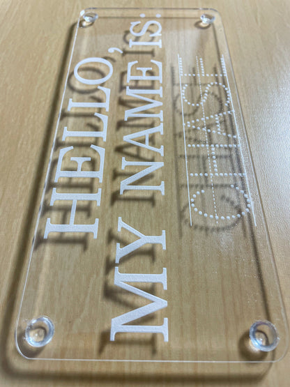 Name Tracing Practice Board, Dry Erase School Tool, Name Learning Board
