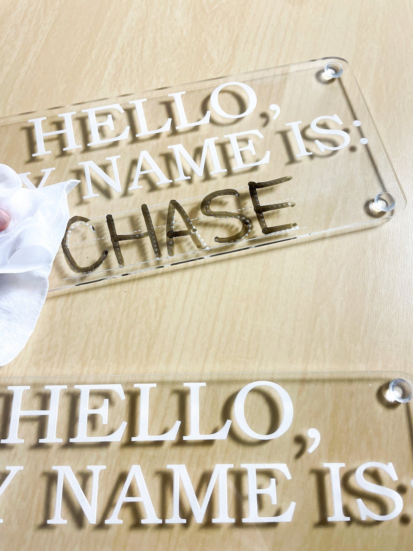 Name Tracing Practice Board, Dry Erase School Tool, Name Learning Board