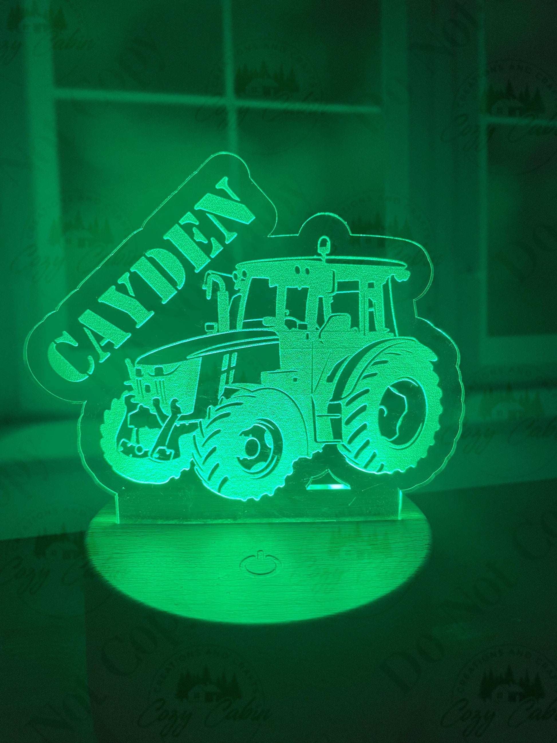 Boys Bedroom Night Light, Tractor Night Light, Night Light for Boys, Bedroom Night Light
