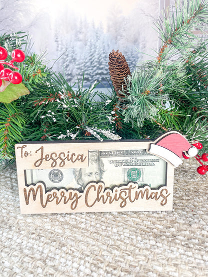 Christmas Money Cash Gift Card Holder