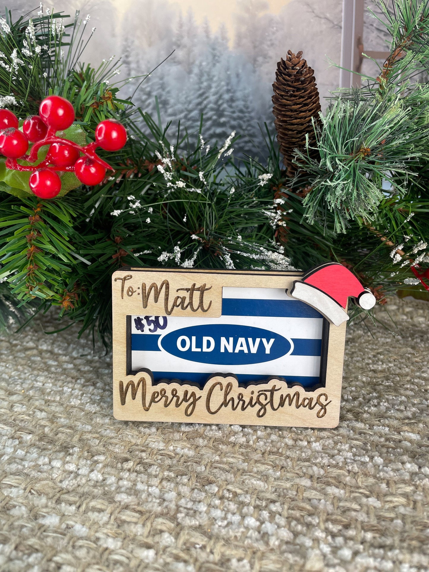 Christmas Money Cash Gift Card Holder