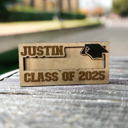 Graduation Money Gift Holder | High School Grad Money Gift Card Holder | Wooden Money Gift Box
