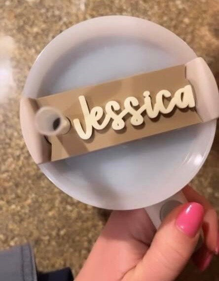 Tumbler Topper Name Plate | Tumbler Topper | Tumbler Accessory