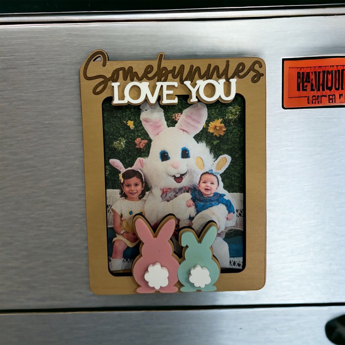 Easter Photo Frame, Easter Frame Magnet, Grandparents Easter Photo, Easter Photo Magnet, Easter Picture Frame