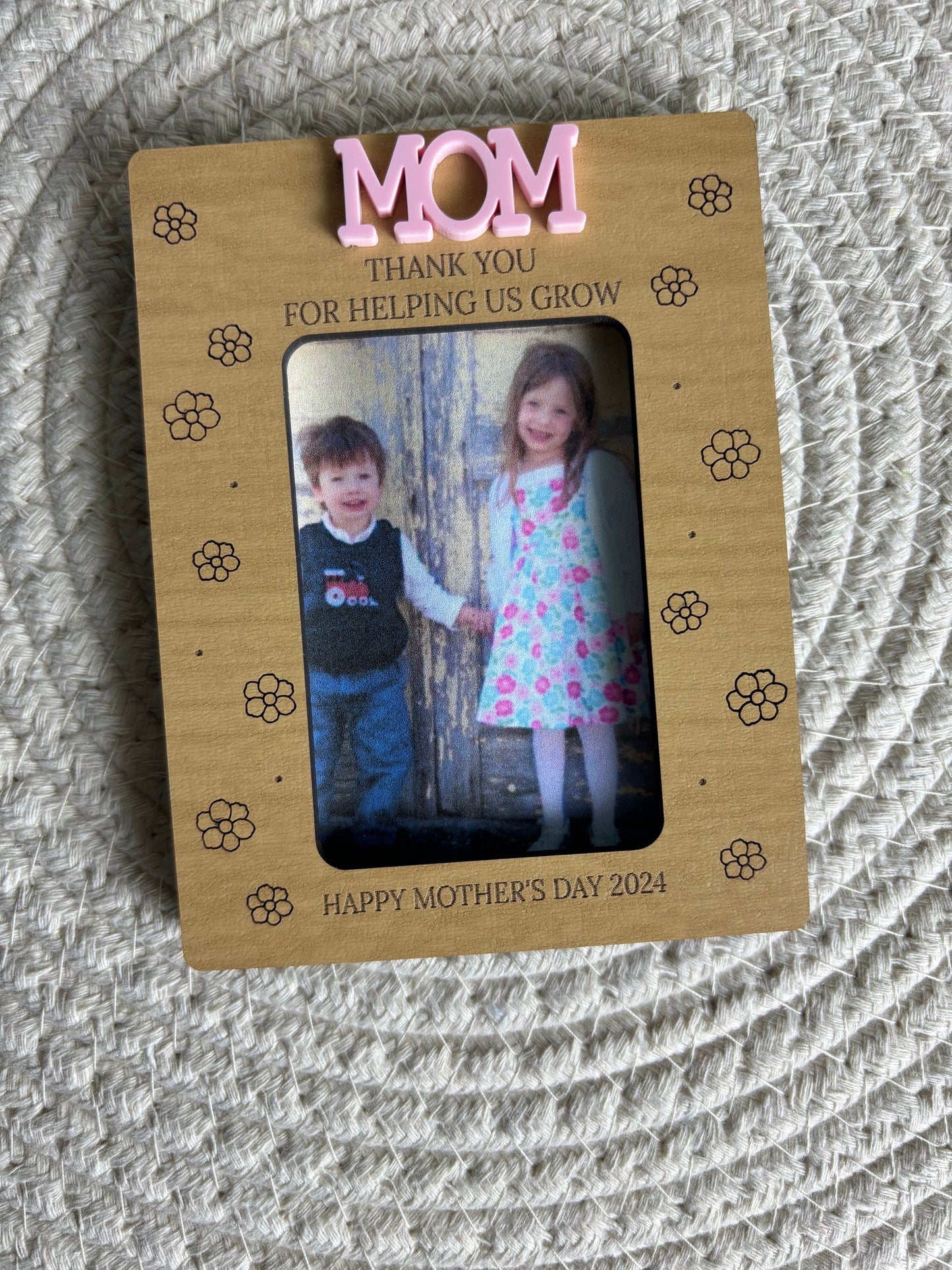 Refrigerator Mother’s Day Photo Magnet, Mother’s Day Gift, Photo Frame, Gift for Mom, Gift for Grandma, Mother’s Day Picture Frame