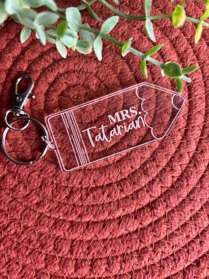 Teacher Appreciation Gift, Teacher Keychain, Teacher Gift from Students, Teacher Assistant Gift, Keychain for Teacher Gift