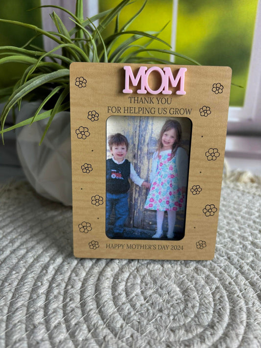 Refrigerator Mother’s Day Photo Magnet, Mother’s Day Gift, Photo Frame, Gift for Mom, Gift for Grandma, Mother’s Day Picture Frame