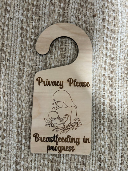 Breastfeeding In Session Door Hanger, Pumping Sign, Nursing Sign, Privacy Door Hanger, Breastfeeding Door Sign, Privacy Please Hanger