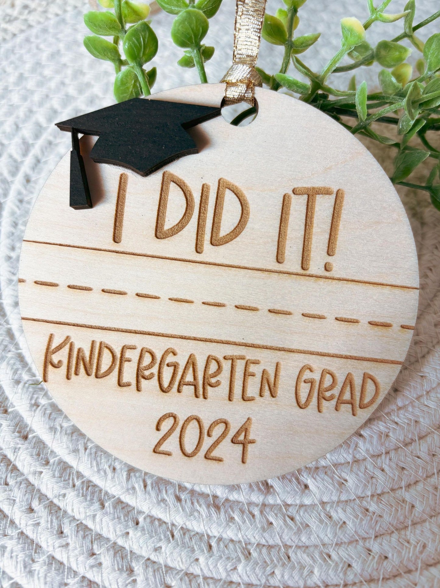 Preschool Graduation Ornament, Kindergarten Grad Gift, PreK Grad Gift, Child Handwriting Keepsake, Class of 2024, Graduation Keepsake