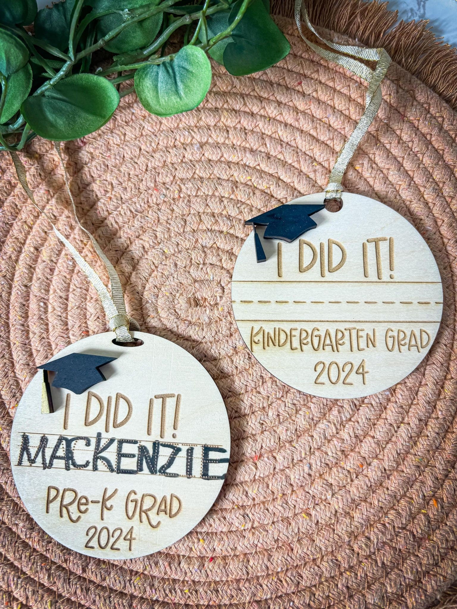 Preschool Graduation Ornament, Kindergarten Grad Gift, PreK Grad Gift, Child Handwriting Keepsake, Class of 2024, Graduation Keepsake