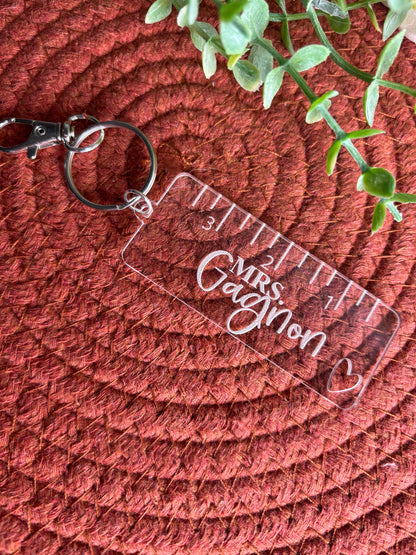 Teacher Appreciation Gift, Teacher Keychain, Teacher Gift from Students, Teacher Assistant Gift, Keychain for Teacher Gift