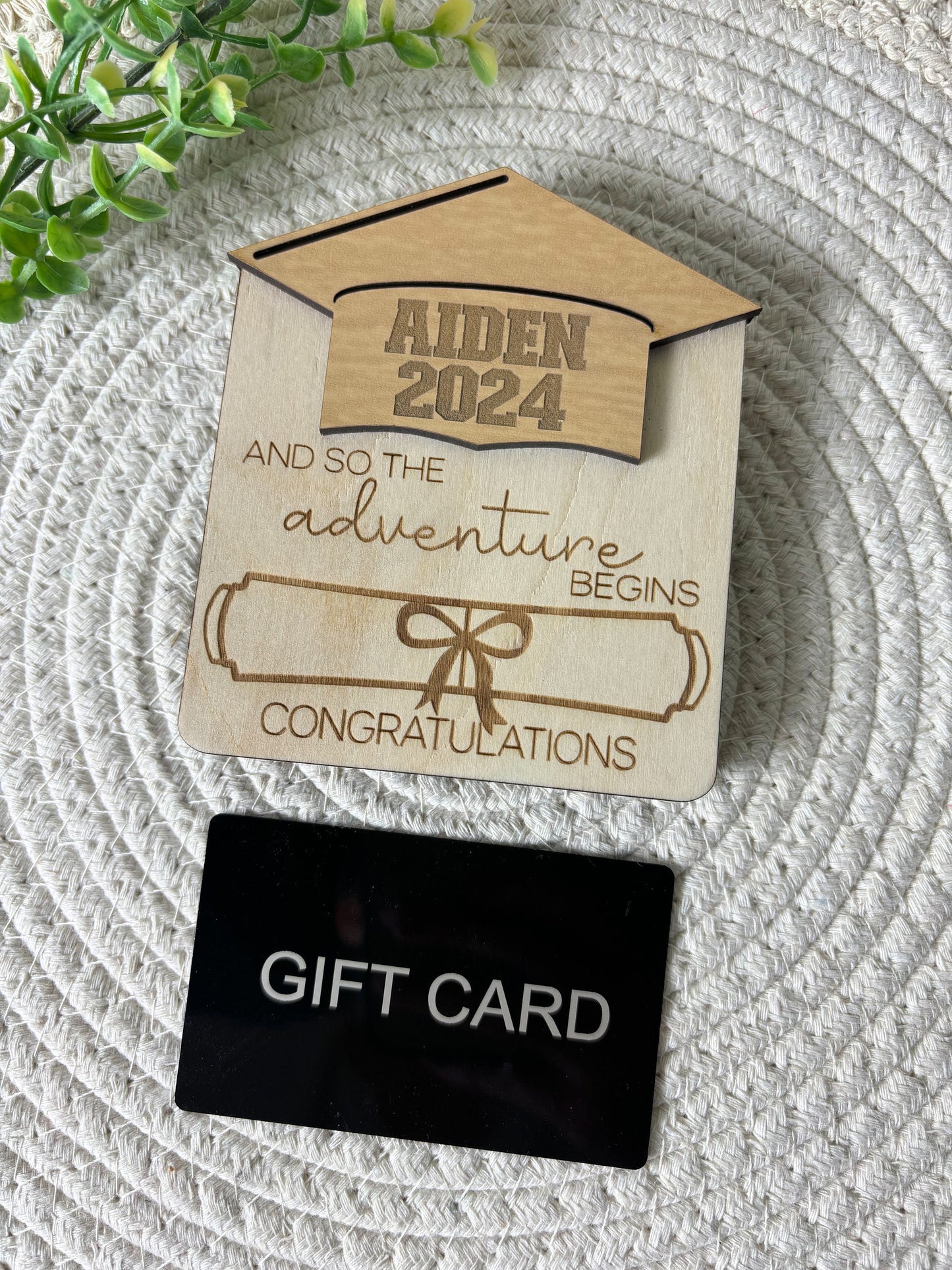 Graduation Money Gift Holder | High School Grad Money Gift Card Holder | Wooden Money Gift Box | Gift Card for Graduate | Graduation Gift
