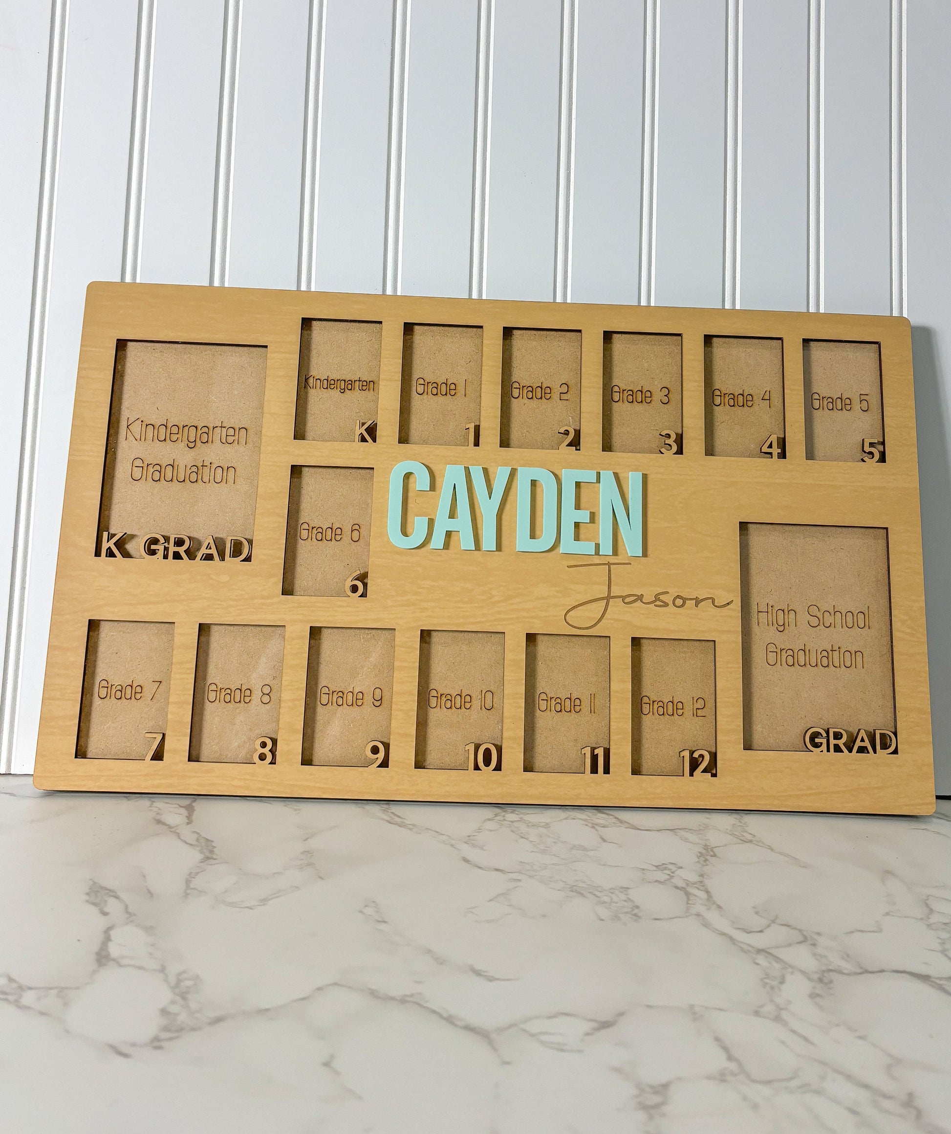 Pre K to Graduation School Picture Frame | Kindergarten to Graduation Picture Frame | Milestone Photo Frame | School Years Photo Frame