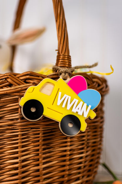 Easter Name Tag for Easter Basket, Truck Easter Tag, Boy Easter Tag, Dump truck Easter Tag, Easter Gift Basket Tag for Kids