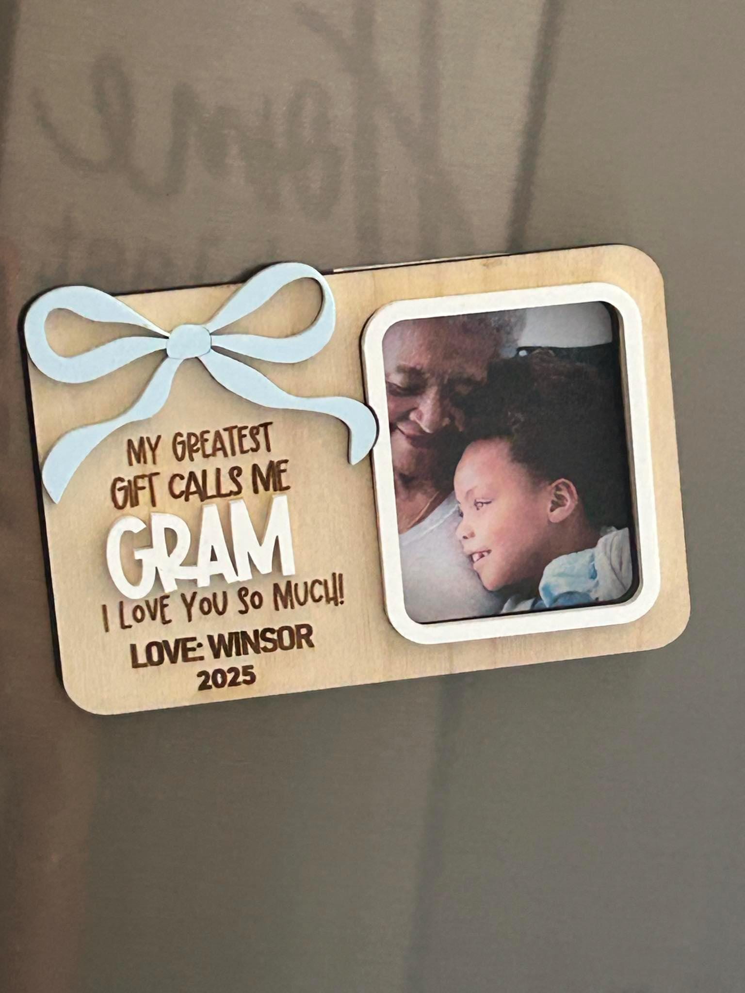 Mother’s Day Photo Magnet, Mother’s Day Gift, Picture Frame for Mom, Gift for Mom, Gift for Grandma, Magnet Picture Frame, Kids Photo Holder