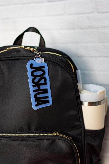 Personalized Backpack Keychain, Name Tag for Backpack, Name Lunchbox tag, Back-to-School Gift, Tag for Kids, Back to School Labels for items
