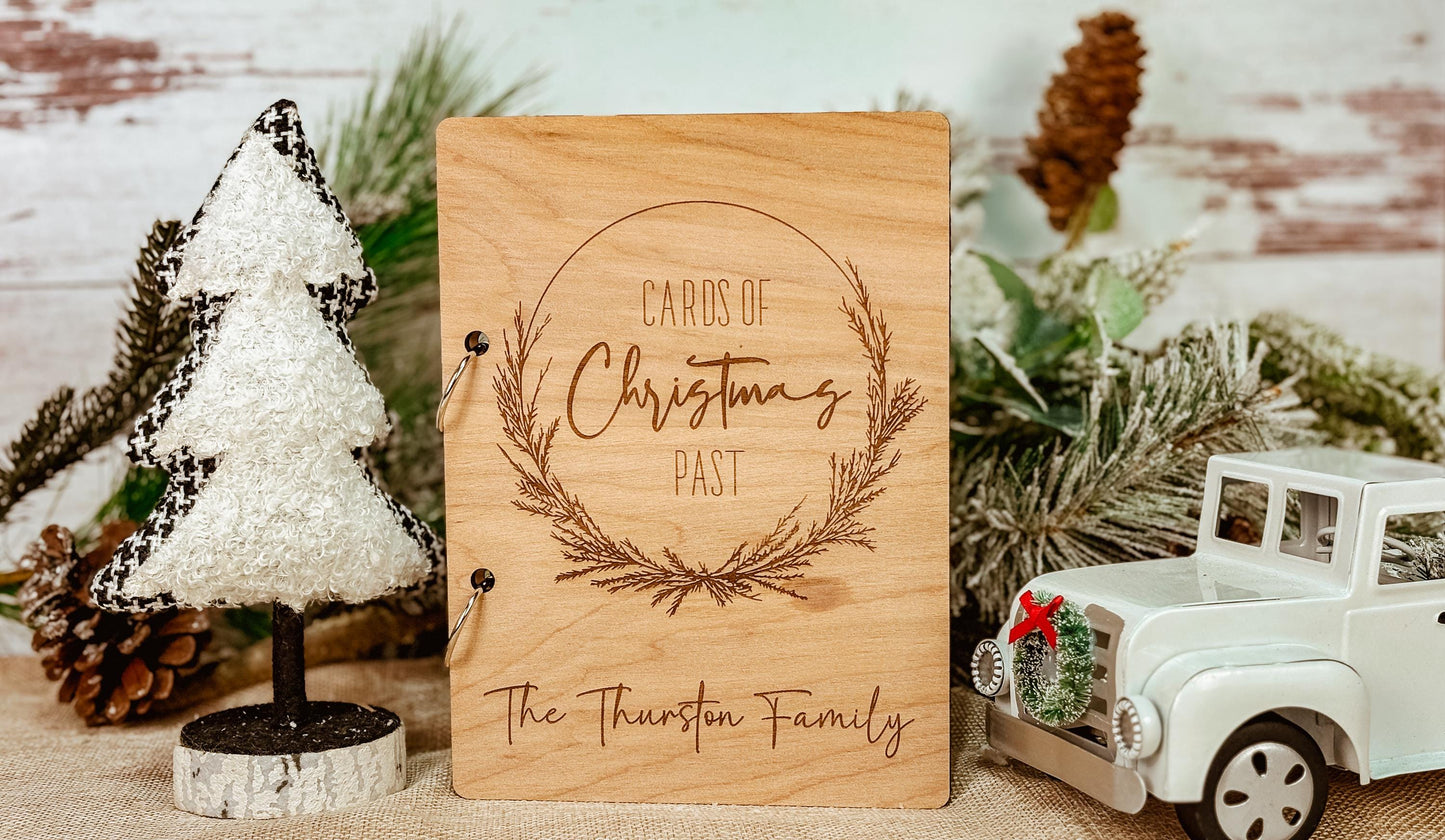 Christmas Cars Keeper, Holiday Card Album, Card Saver, Christmas Card Keepsake Album, Cards of Christmas Past, Card Storage Gift