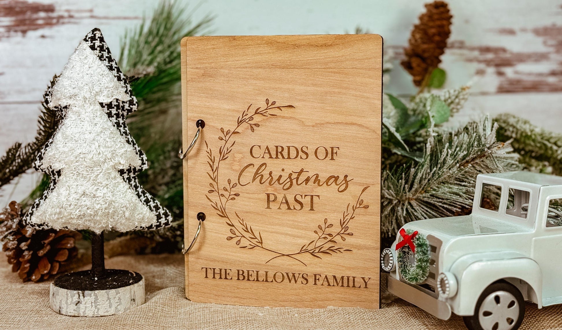 Christmas Cars Keeper, Holiday Card Album, Card Saver, Christmas Card Keepsake Album, Cards of Christmas Past, Card Storage Gift