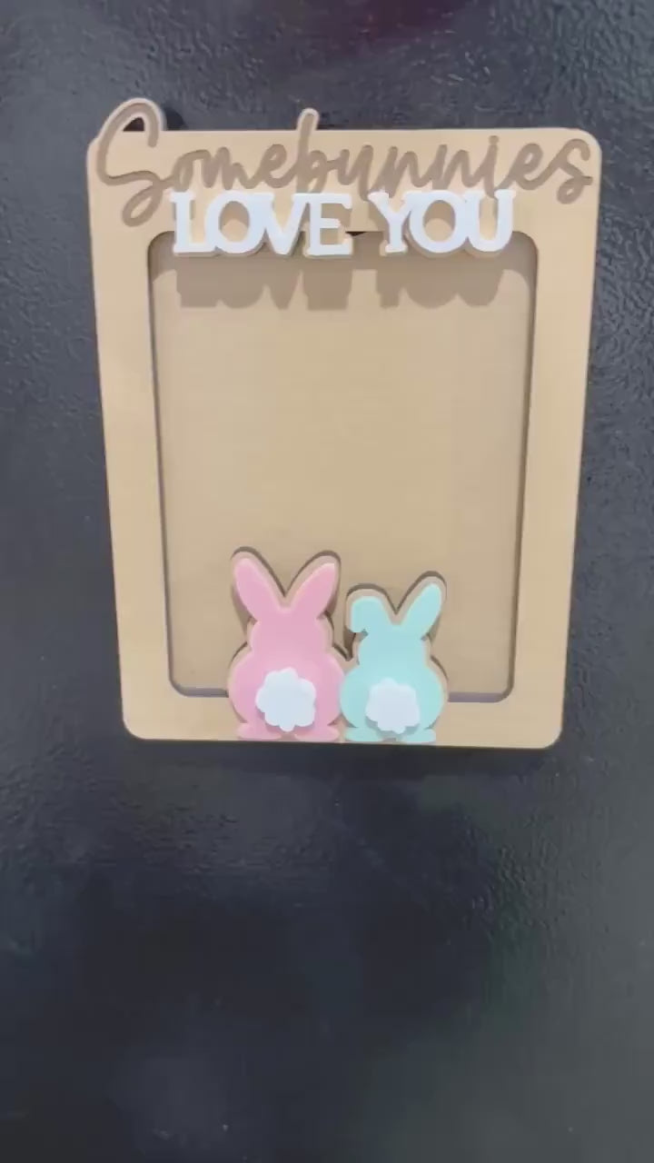 Easter Photo Frame, Easter Frame Magnet, Grandparents Easter Photo, Easter Photo Magnet, Easter Picture Frame