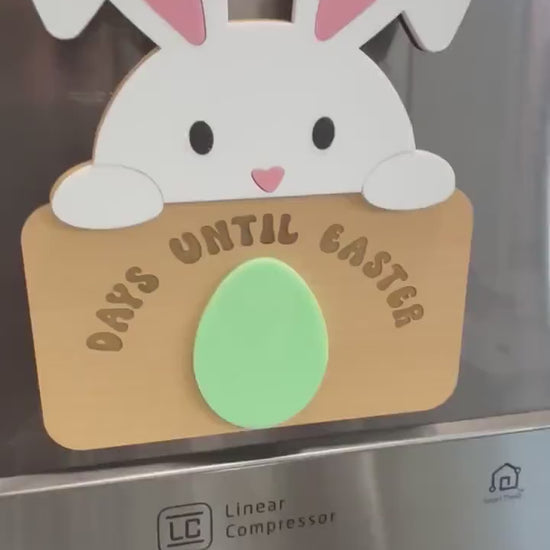 Easter Countdown for Kids, Easter Bunny Magnet Countdown, Easter Countdown, Refrigerator Magnet