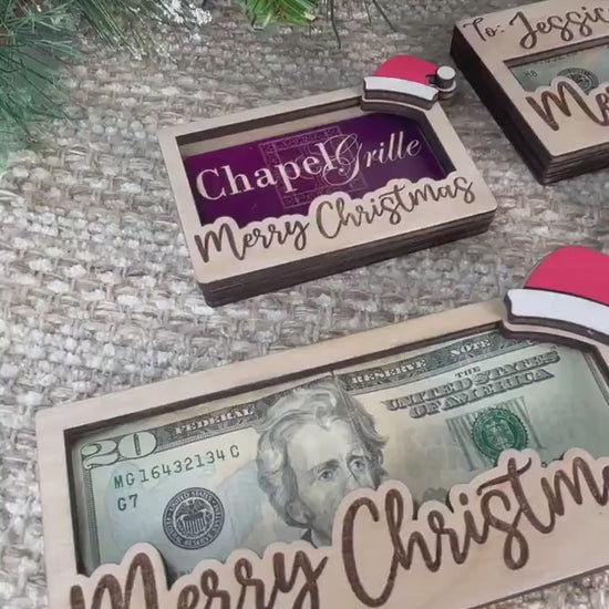 Christmas Money Cash Gift Card Holder