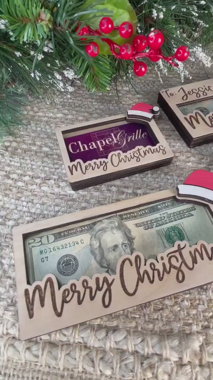 Christmas Money Cash Gift Card Holder